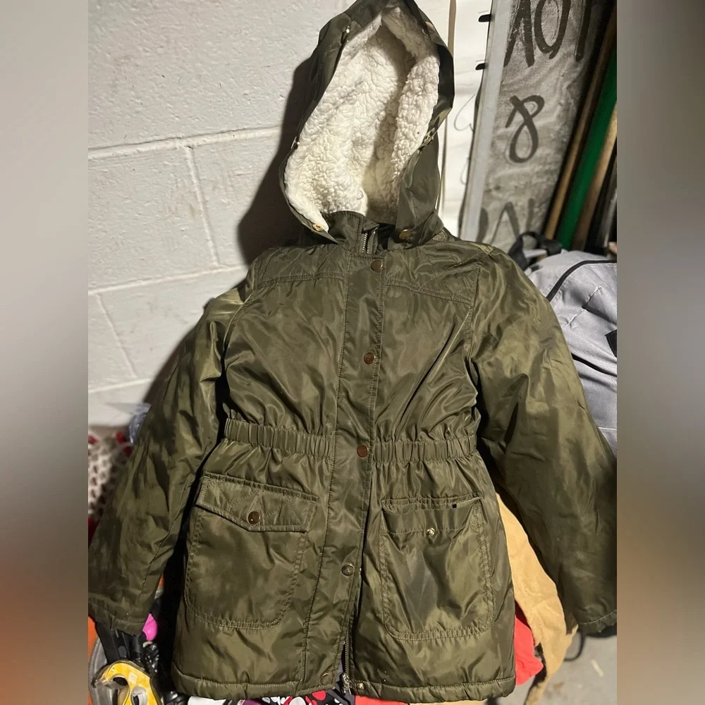 Girls' SO Brand Olive Green Hooded Anorak Jacket S-10-12Large Youth’s NeverWorn